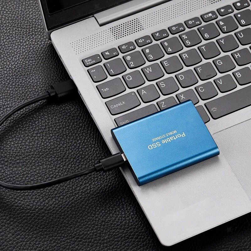 Externer Speicher | SSD Extern 128GB | USB 3.1 & USB-C | Ultrakompakt | Stoßfestes Design | DataVault