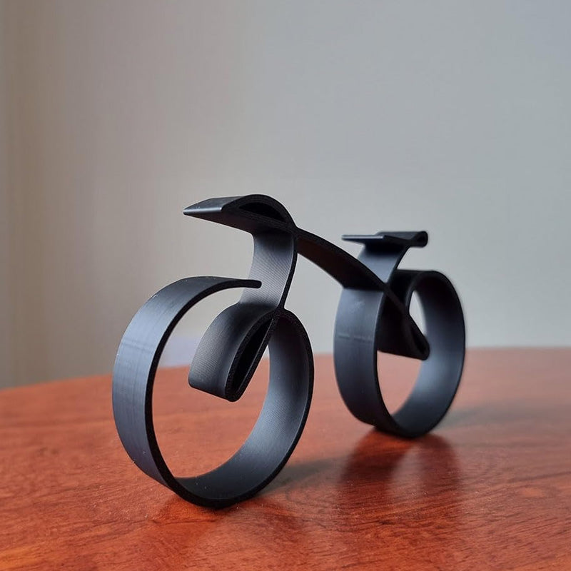 Fahrrad-Skulptur | Minimalistische Metall Deko | Matte Drahtoptik | NordCycle