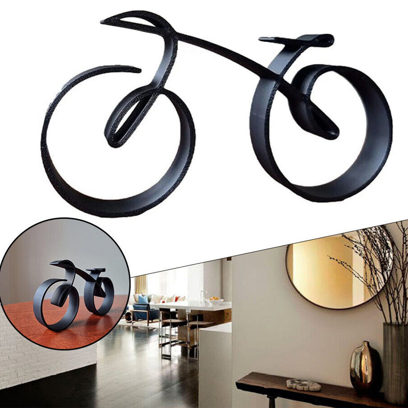 Fahrrad-Skulptur | Minimalistische Metall Deko | Matte Drahtoptik | NordCycle