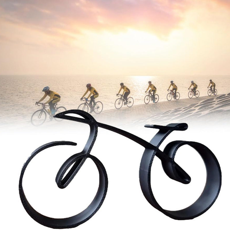 Fahrrad-Skulptur | Minimalistische Metall Deko | Matte Drahtoptik | NordCycle