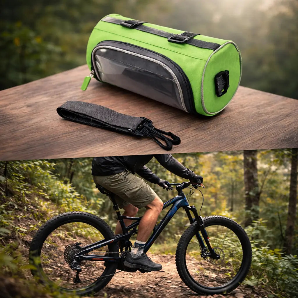 Fahrradtasche | Touchscreen-kompatibel | Universelles Klettverschlusssystem | Ridepocket
