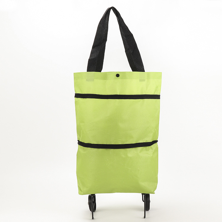 Faltbare 2-in-1 Einkaufstasche | Tragetasche & Roll-Trolley in einem | Platzsparend | CartAway