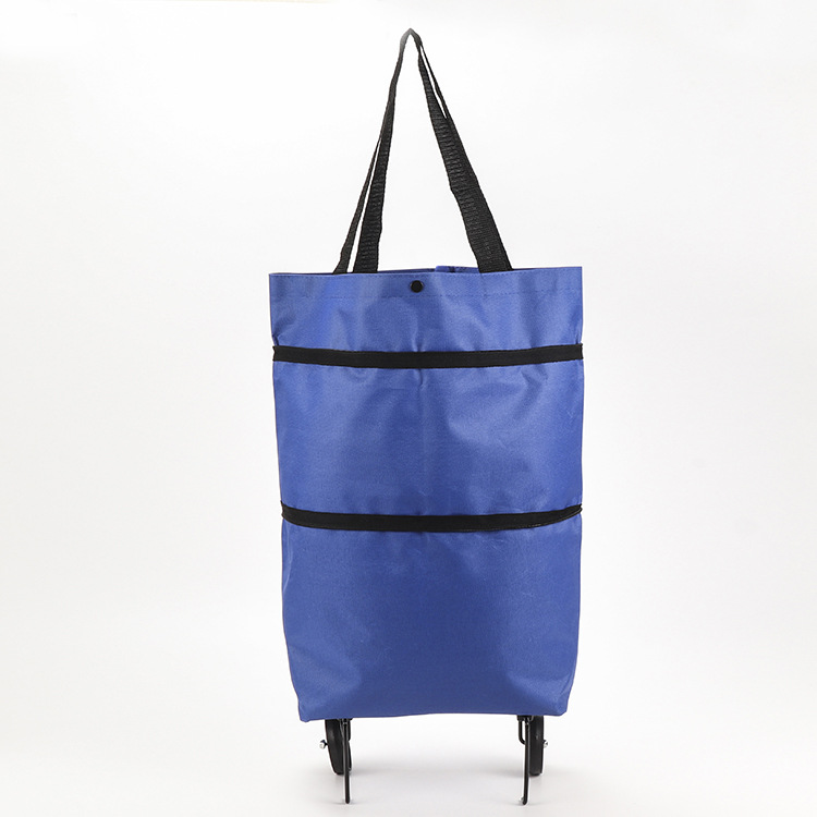 Faltbare 2-in-1 Einkaufstasche | Tragetasche & Roll-Trolley in einem | Platzsparend | CartAway