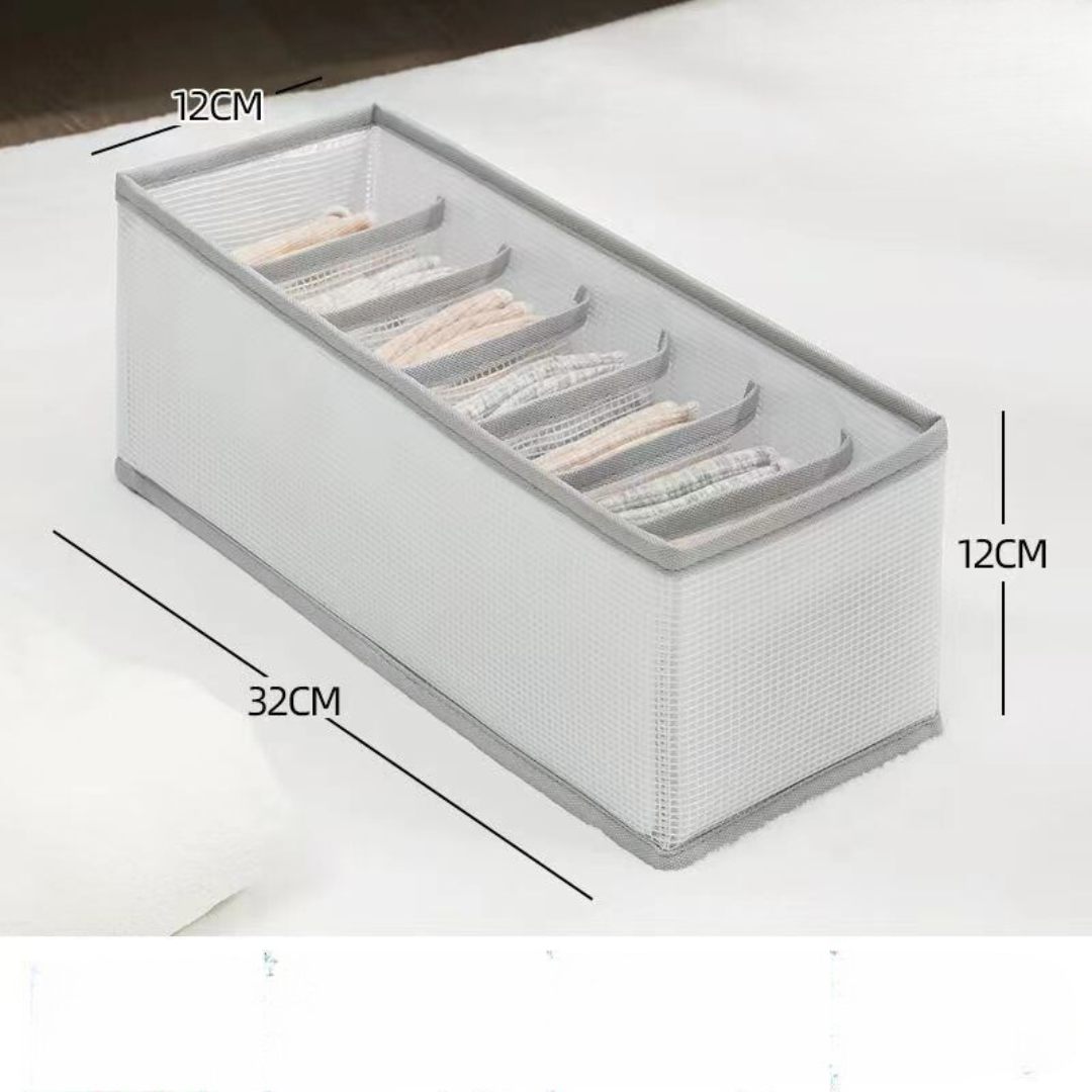 Faltbare Kleider Organisationshilfe Box | Schnell alles finden | Fächer, faltbar, stabil | DrawerCalm