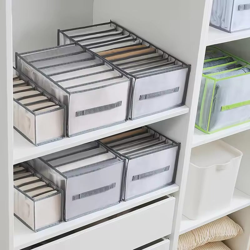 Faltbare Kleider Organisationshilfe Box | Schnell alles finden | Fächer, faltbar, stabil | DrawerCalm