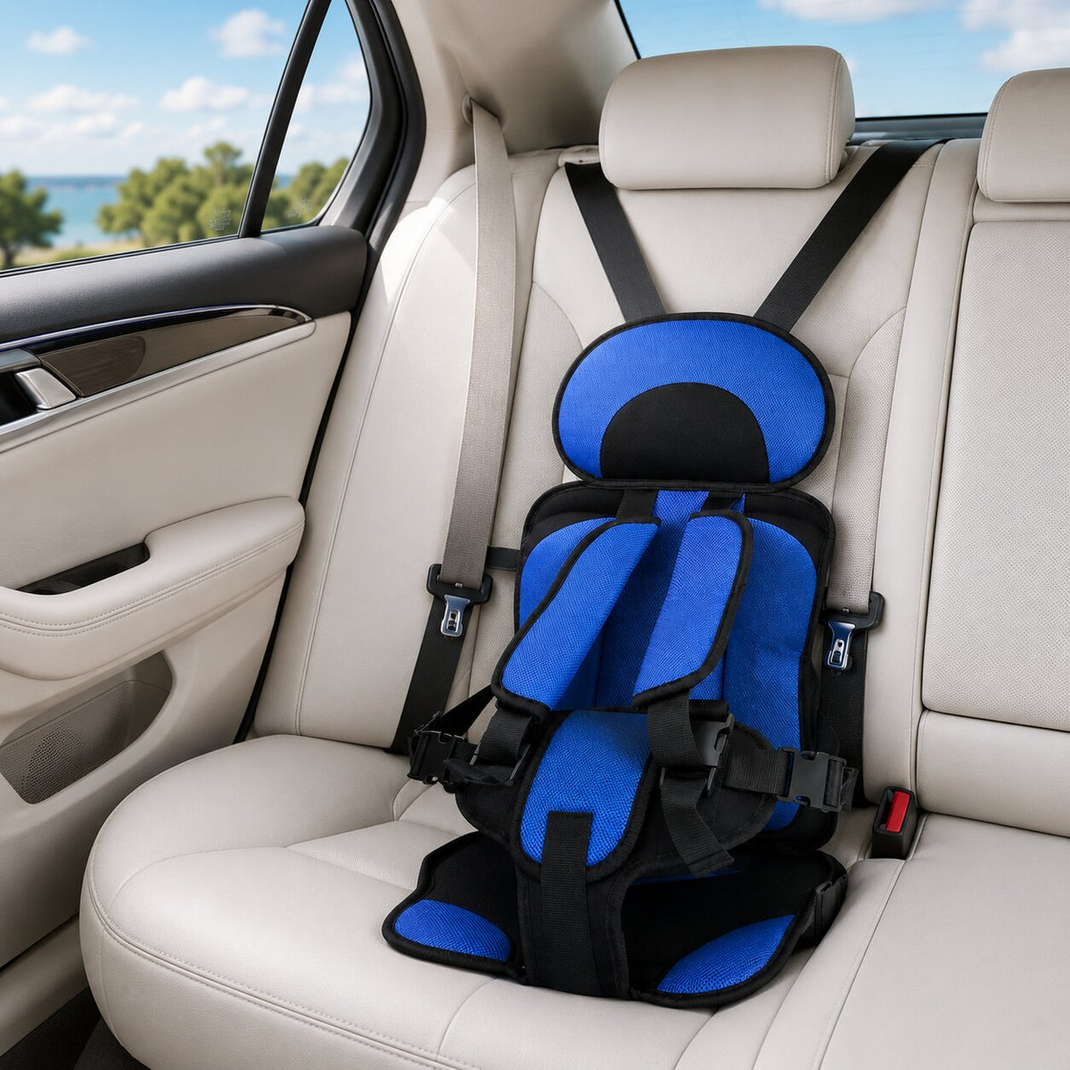 Faltbarer Kindersitz fürs Auto | Verstellbares Gurtsystem | Tragbar und Kompakt | KidVoyage