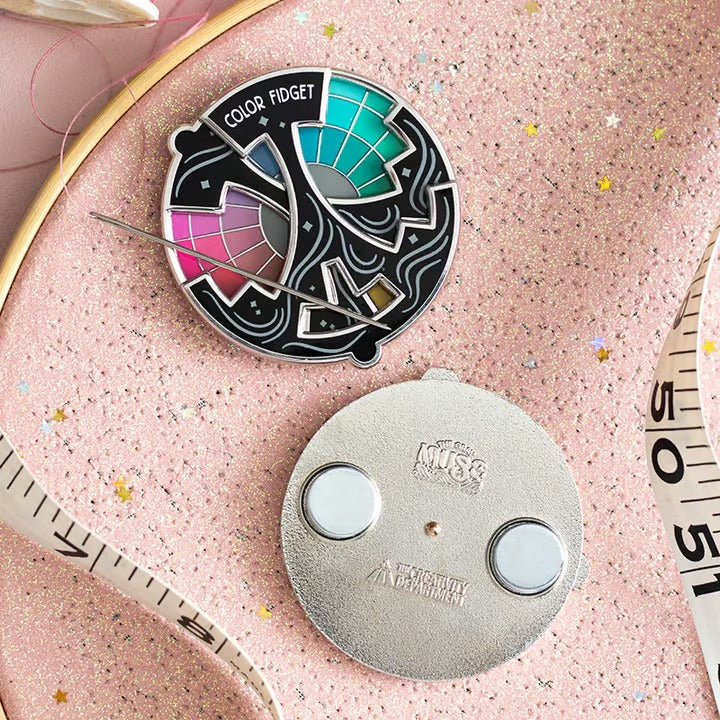 Farbenlehre Fidget | Drehbarer Emaille-Pin | Kreatives Design | Sammler-Pin | SpectrumSpin