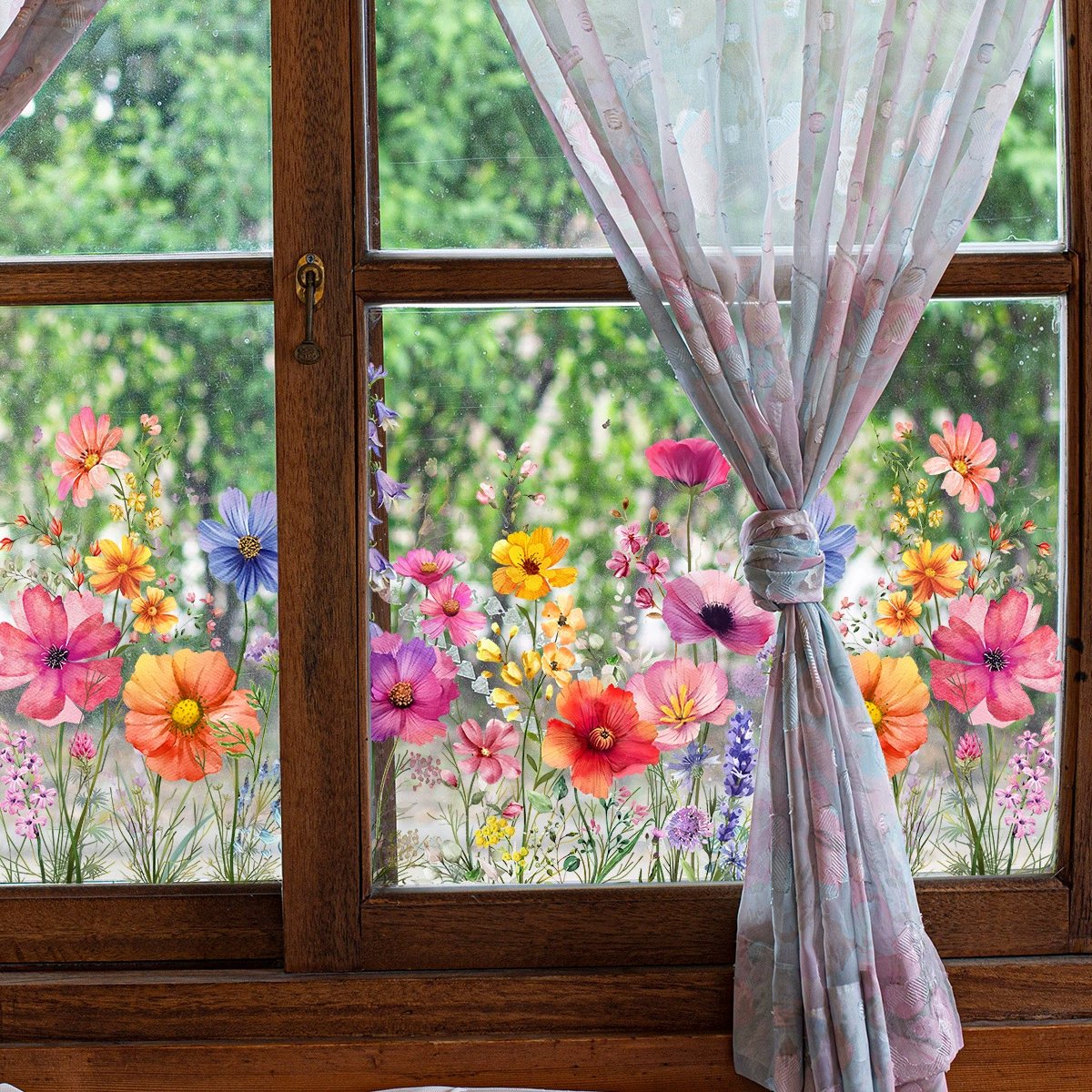 Fensterfolie | Blumenmuster | Selbstklebend | BloomPane