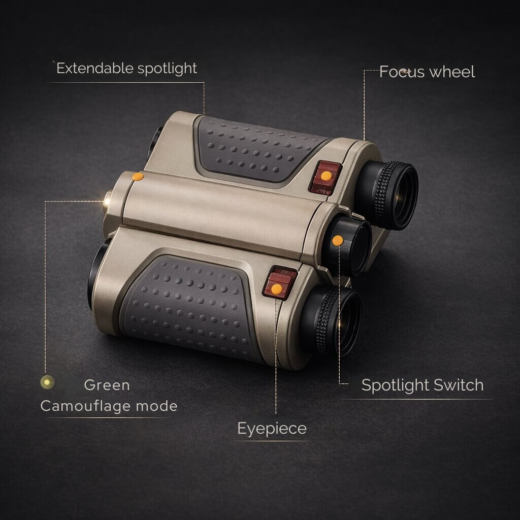 Fernglas | Klare Nachtsicht | Robust und benutzerfreundlich | NachtWandler