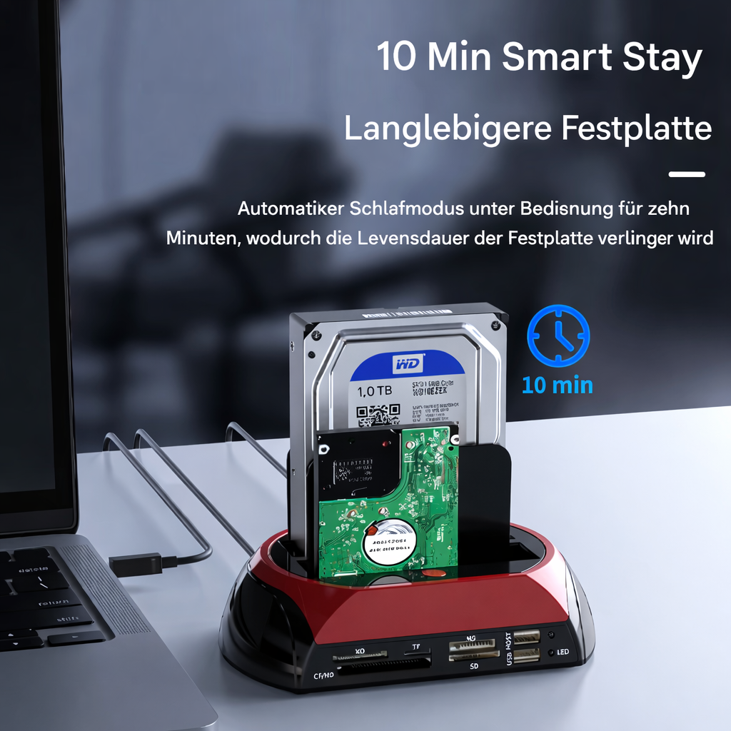 Festplatte | Multifunktionale Festplatten-Dockingstation | Universeller IDE- und SATA-Hub | TotalRecovery Dock