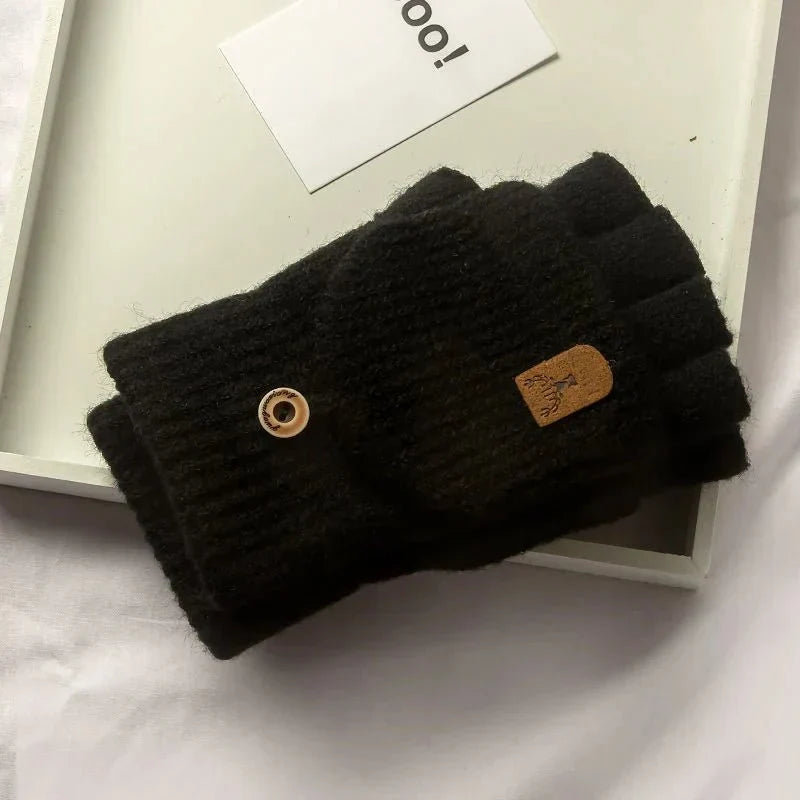 Strickhandschuhe Damen Fingerlos | Touchscreen & Warm 4