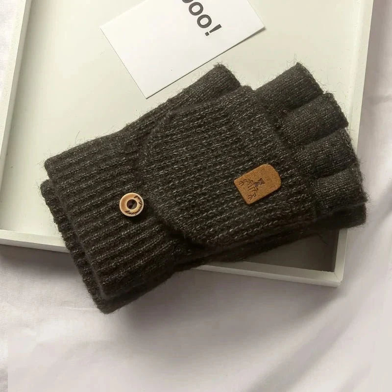 Strickhandschuhe Damen Fingerlos | Touchscreen & Warm 5
