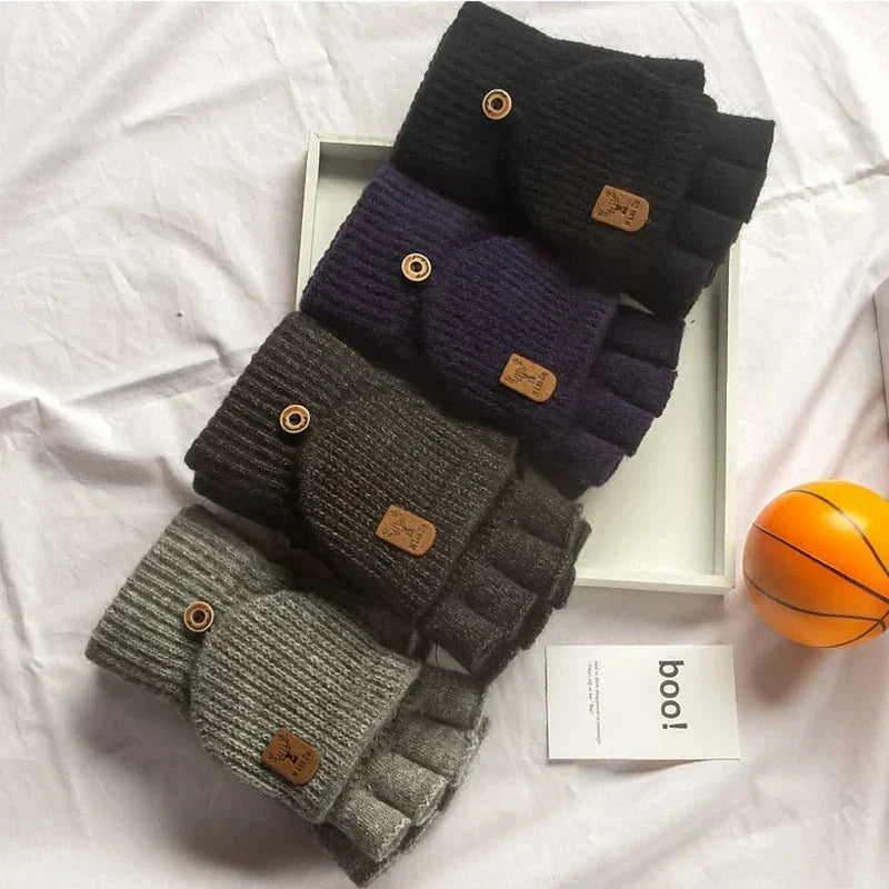 Strickhandschuhe Damen Fingerlos | Touchscreen & Warm 6