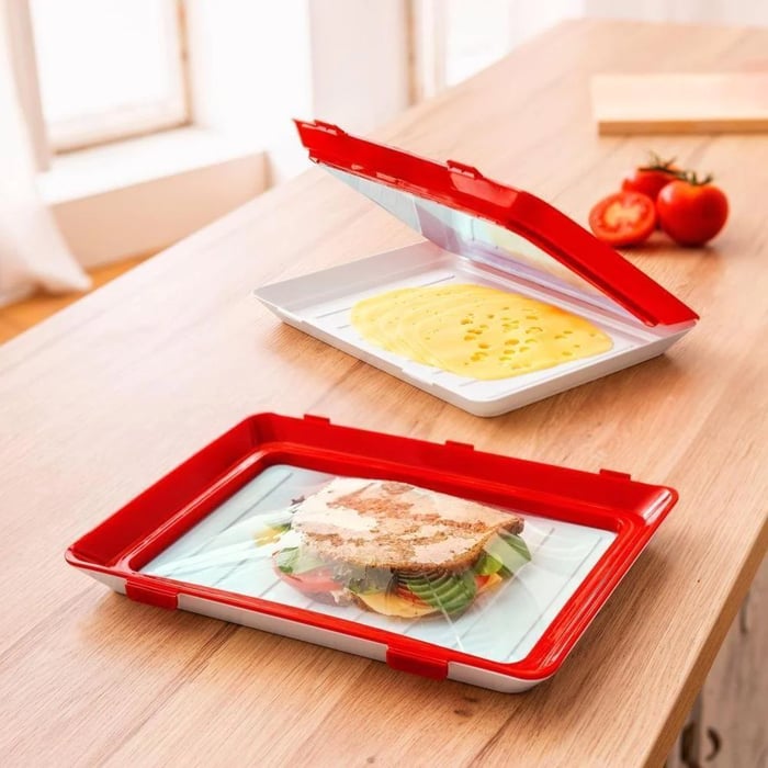Frischhalteplatte | Lebensmittel länger frisch | Elastische Dichtfolie | FreshPlate