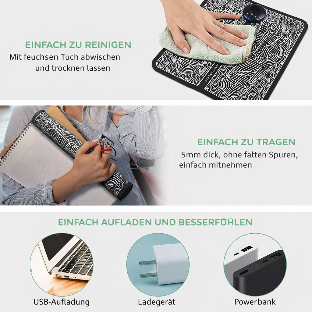 Fußmassagegerät | EMS Massage Matte | Tiefenentspannung ohne Termin | TreatFoot