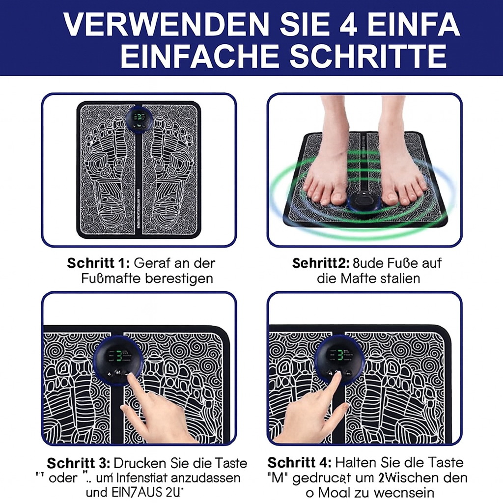 Fußmassagegerät | EMS Massage Matte | Tiefenentspannung ohne Termin | TreatFoot