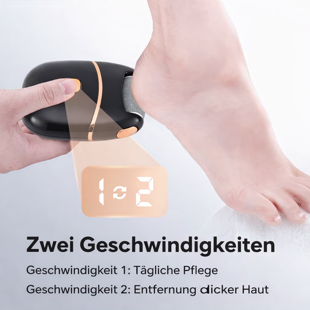 Fußschleifer Damen | Elektrischer Hornhautentferner | Glatte Füße & Sichtbar Gepflegtes Hautbild | Calluséa