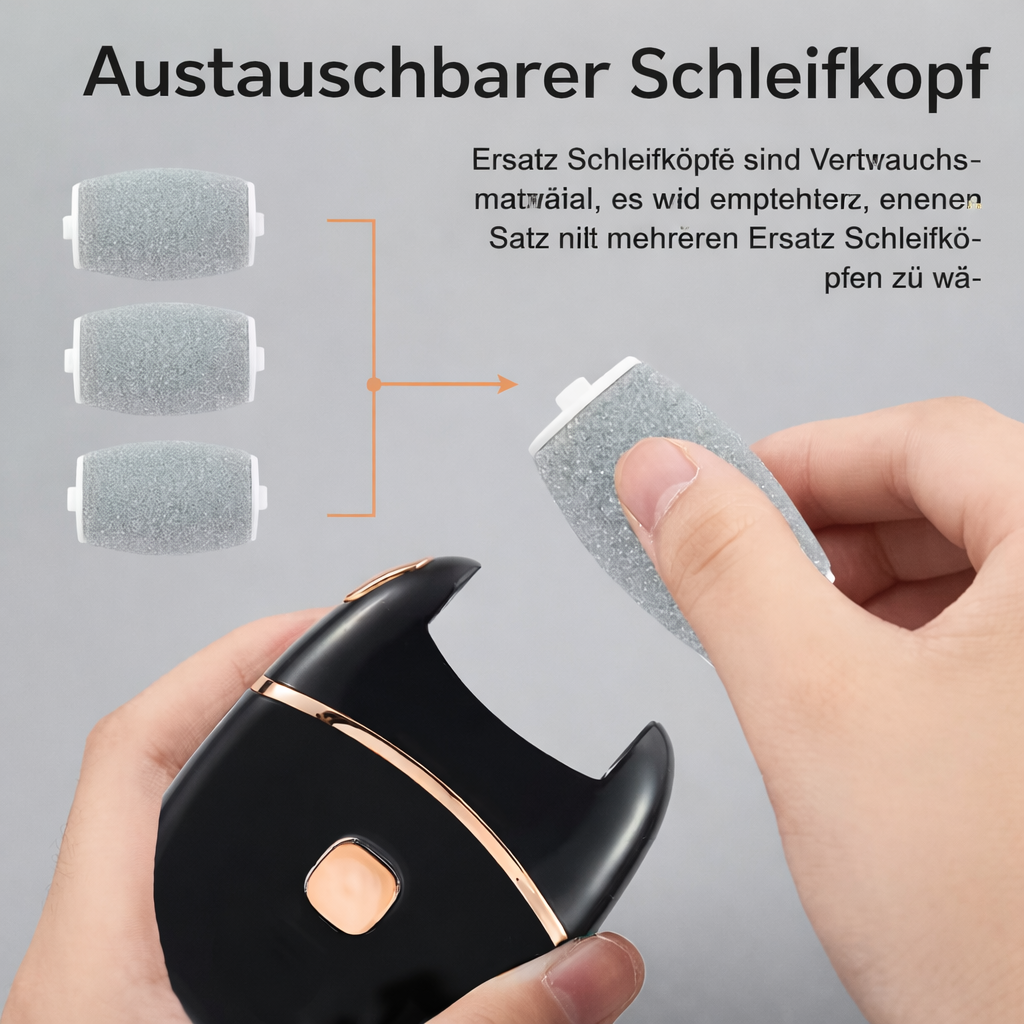 Fußschleifer Damen | Elektrischer Hornhautentferner | Glatte Füße & Sichtbar Gepflegtes Hautbild | Calluséa