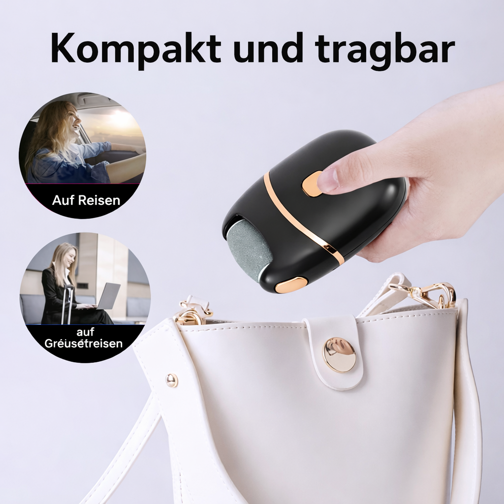 Fußschleifer Damen | Elektrischer Hornhautentferner | Glatte Füße & Sichtbar Gepflegtes Hautbild | Calluséa