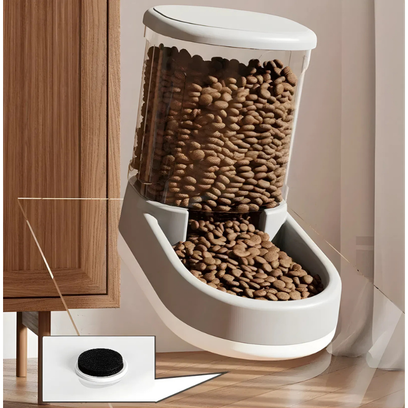 Futterspender | Automatischer Futterspender Set | Wasser & Trockenfutter | Pawfill