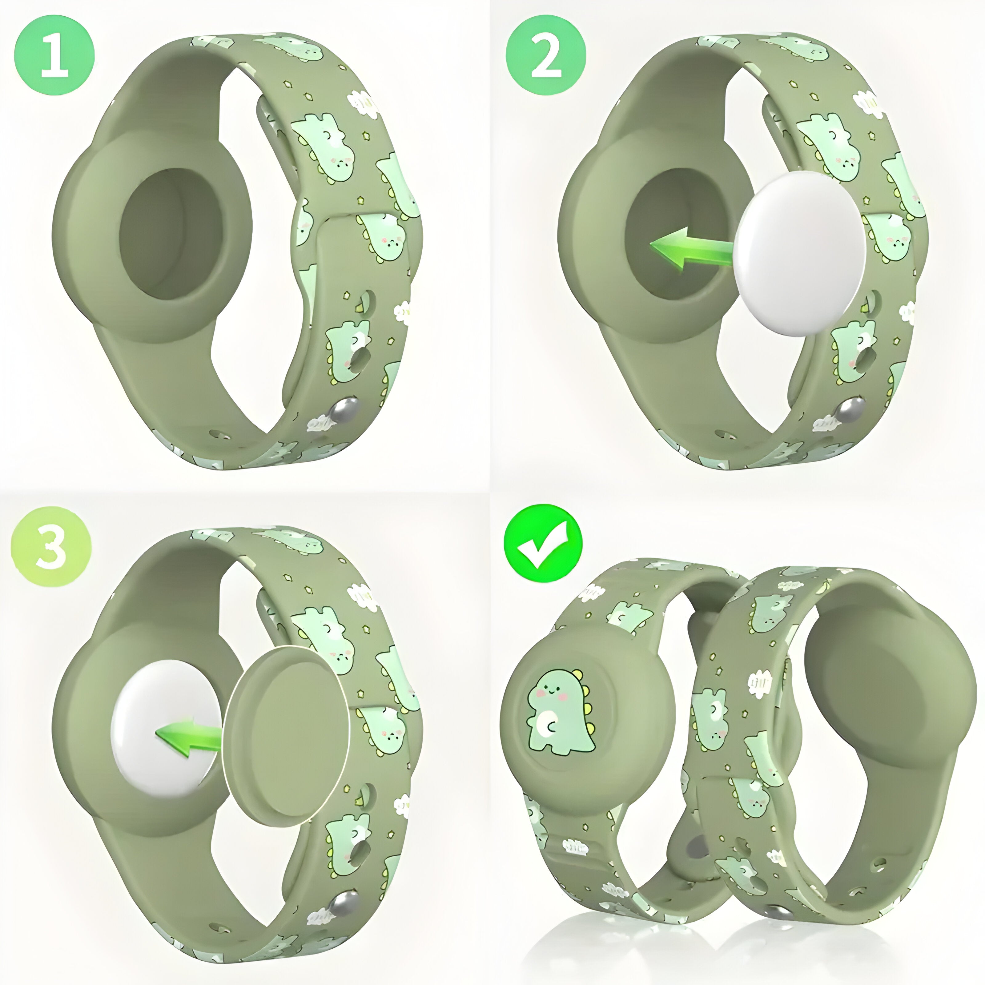 GPS | Kinderarmband | Standortverfolgung | Verstellbares Silikonarmband | KidLoca