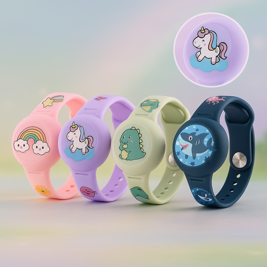 GPS | Kinderarmband | Standortverfolgung | Verstellbares Silikonarmband | KidLoca
