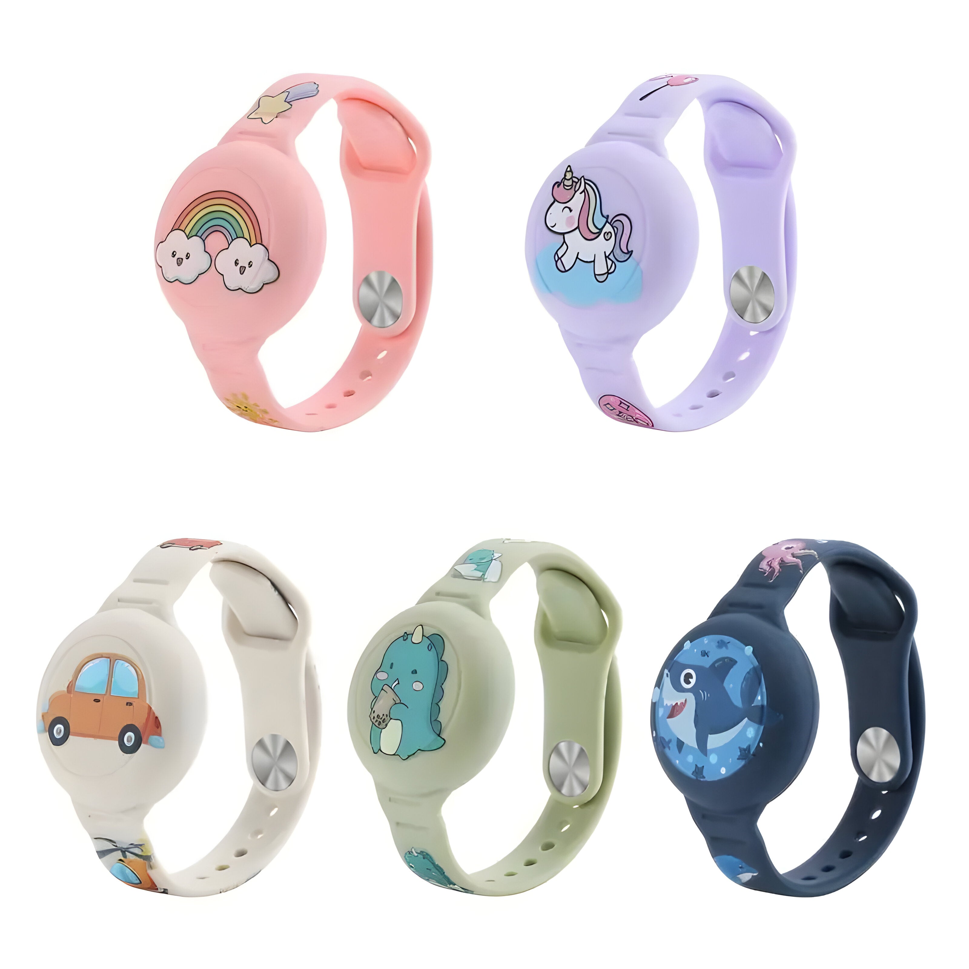GPS | Kinderarmband | Standortverfolgung | Verstellbares Silikonarmband | KidLoca
