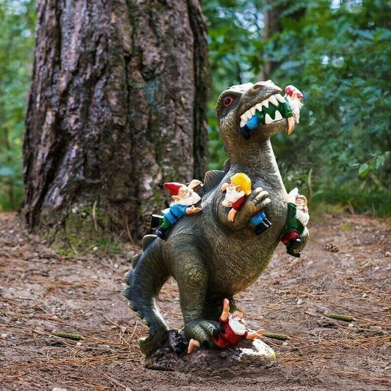 Tuindecoratie | Dinosaurierfiguur Kunsthars | Weerbestendig | RexTerra