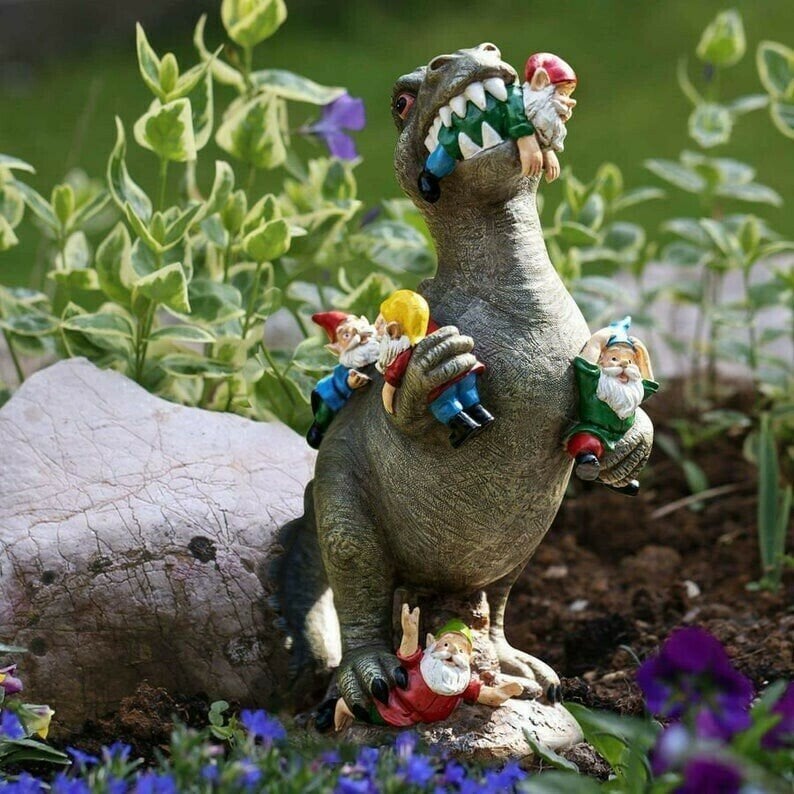 Tuindecoratie | Dinosaurierfiguur Kunsthars | Weerbestendig | RexTerra