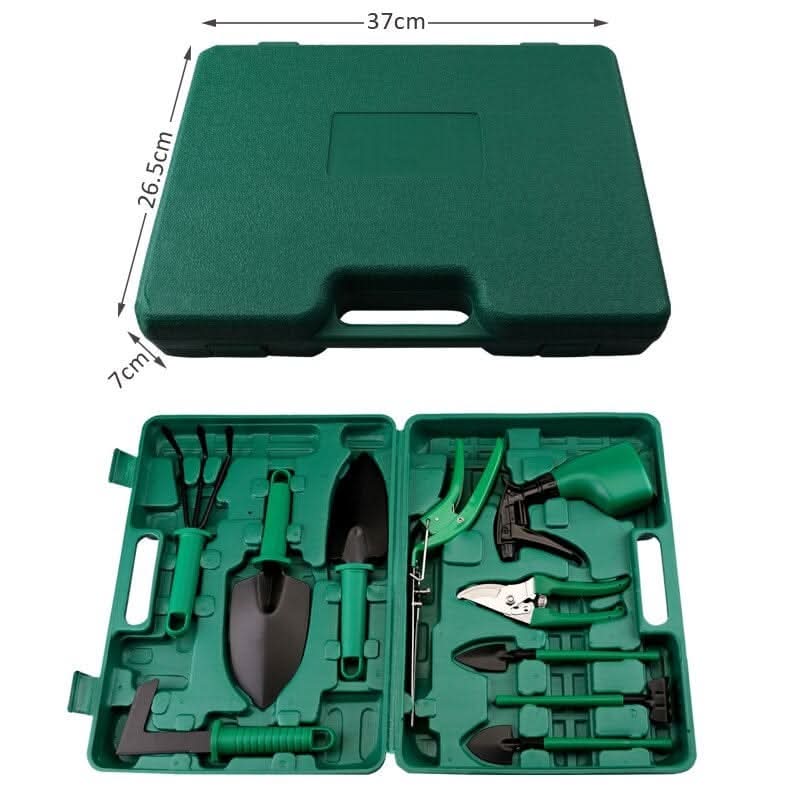 Gartengeräte-Set |10 Teile aus Edelstahl und ABS | Ergonomisch | TerraSet