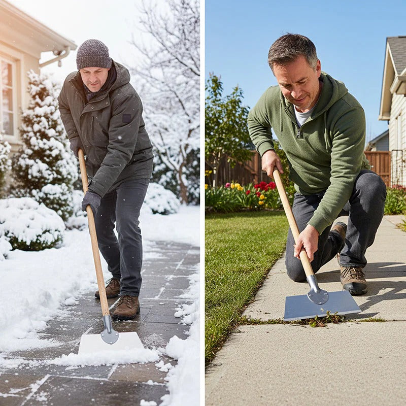 Gartenhacke | Breite Stahlklinge | Schub und Zug | WeedScrape