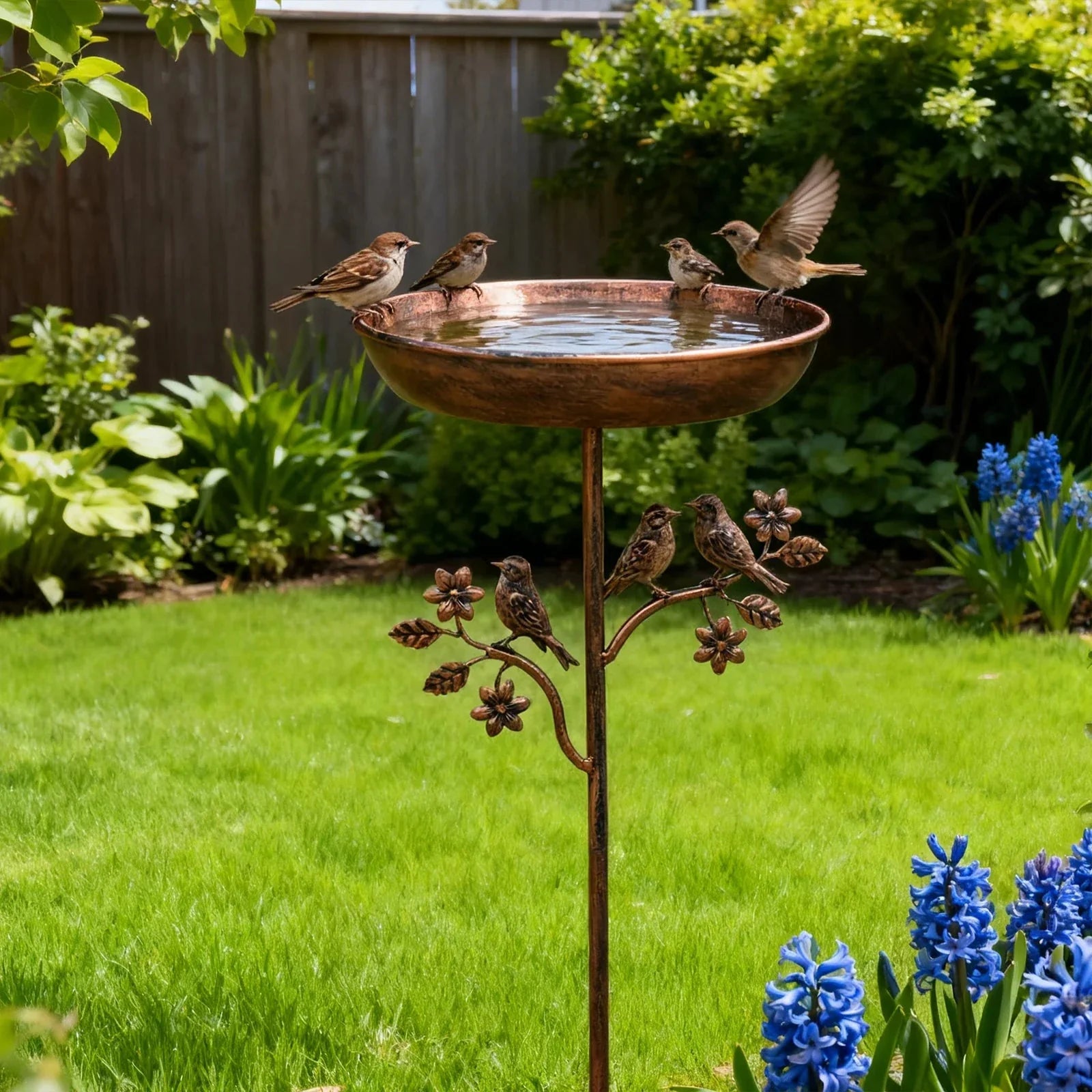 Gartenvogeltränke | Deko Schale | Stabiler Spieß | GardenShine