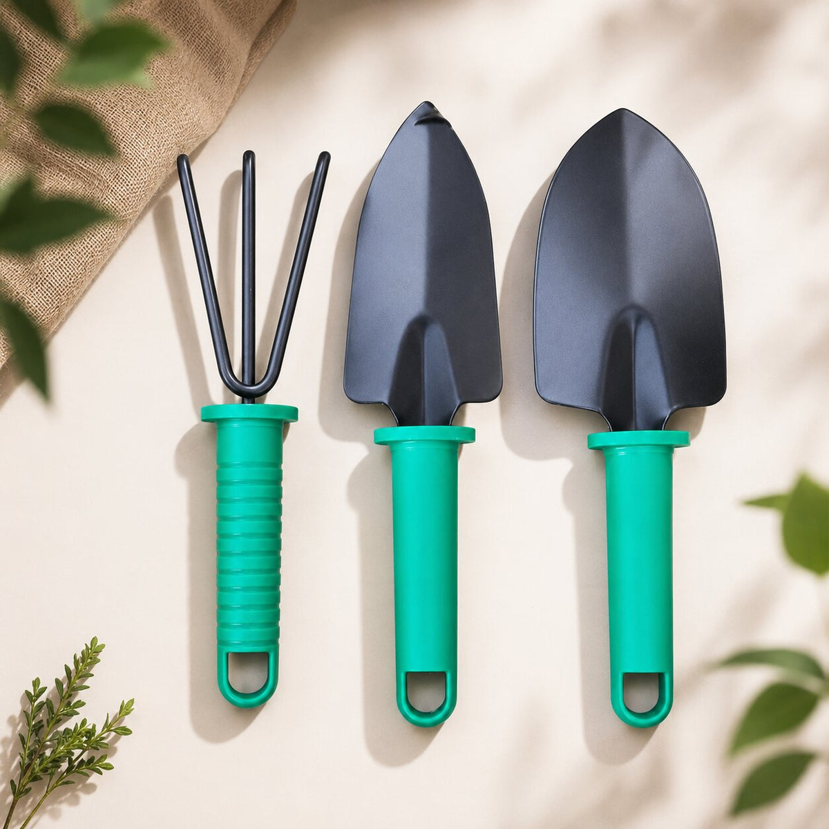 Gartenwerkzeug Set Edelstahl | 10 Teile inkl. Hartschalenkoffer für Pflanzen, Graben und Schneiden | Rostbeständig und ergonomisch 6