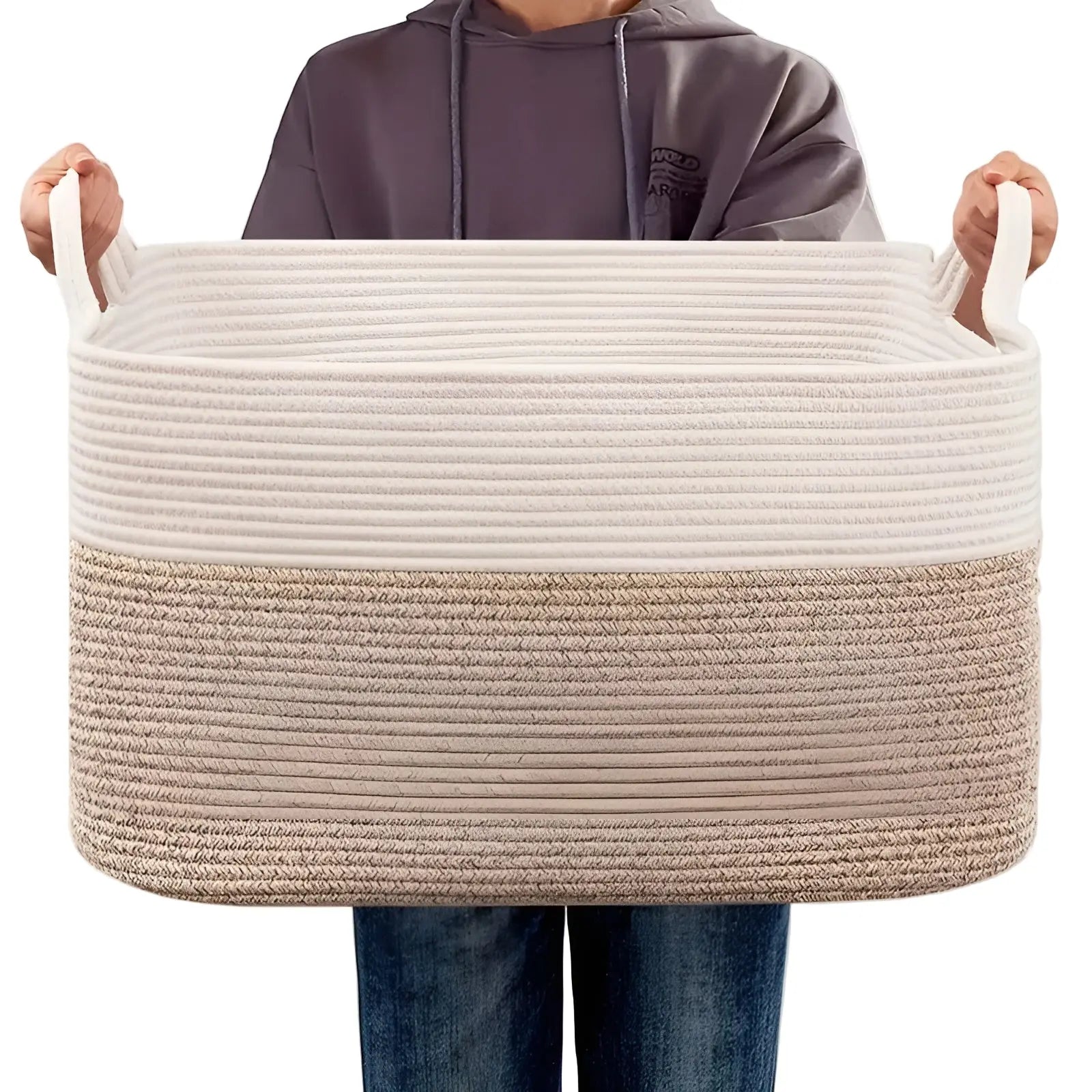 Geflochtener Korb | Geflochtenes Design | Tragegriffe | WohnHafen