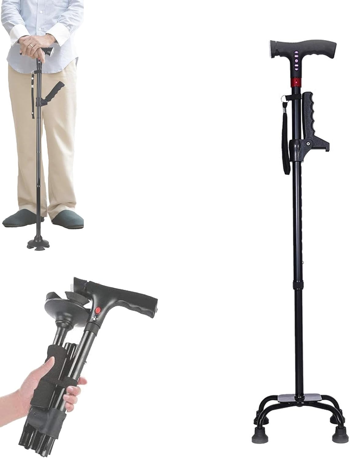 Gehstock | Sturzalarm | Höhenverstellbar | SmartCane