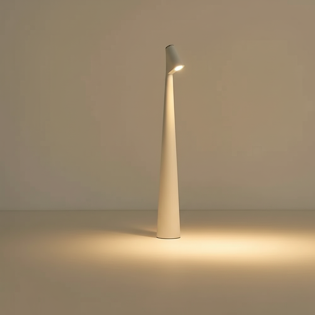 Kabellose LED-Tischlampe aus Metall und Glas | Nordisches Design, 35 oder 45 cm, 5 Farben | Wiederaufladbarer Akku 6