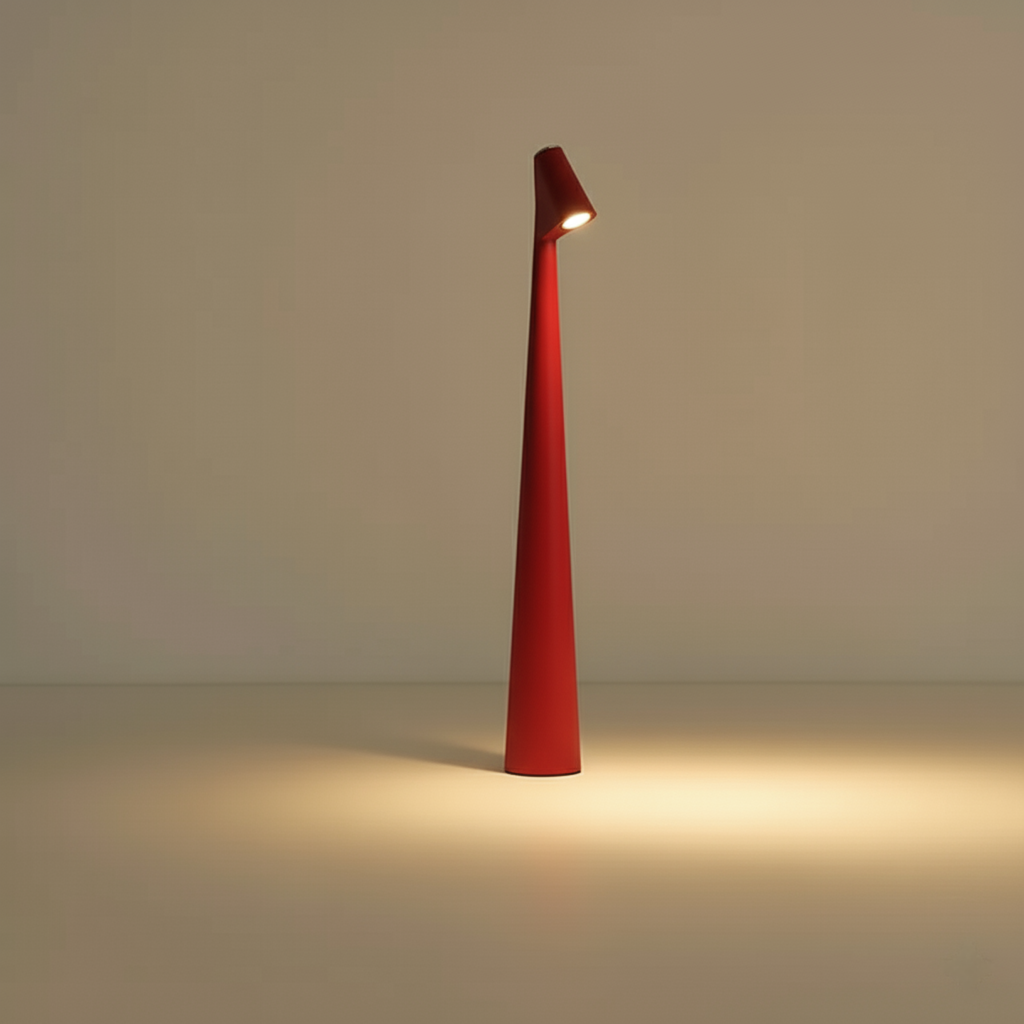 Kabellose LED-Tischlampe aus Metall und Glas | Nordisches Design, 35 oder 45 cm, 5 Farben | Wiederaufladbarer Akku 7