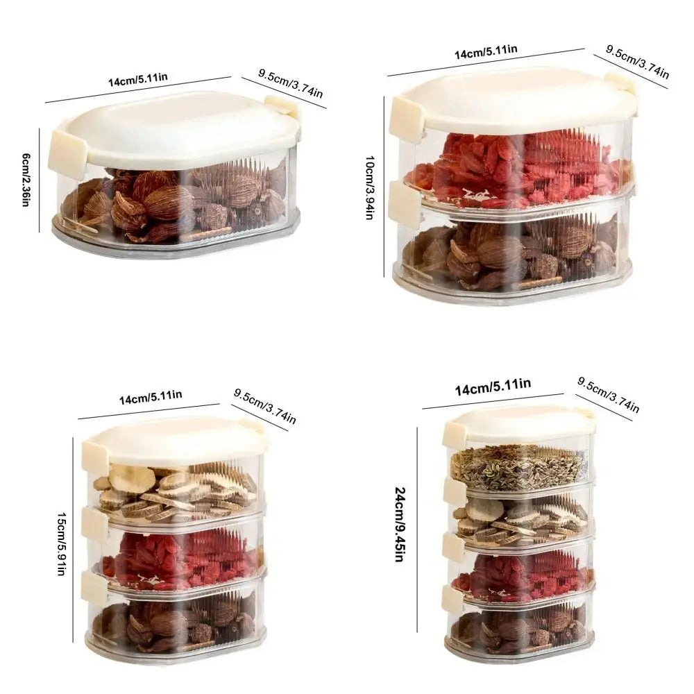 Gewürzboxen | Mehr Ordnung in Sekunden | Stapelbar, luftdicht, transparent | SpiceNest