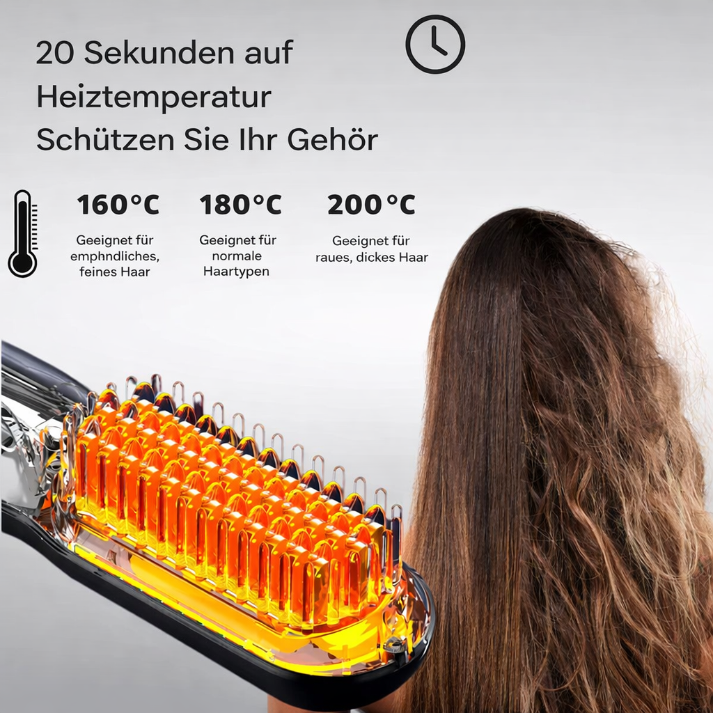 Glätteisen | Kabellose Glättbürste | Schnelles Styling & Glänzendes Haar | IonFlex Styler