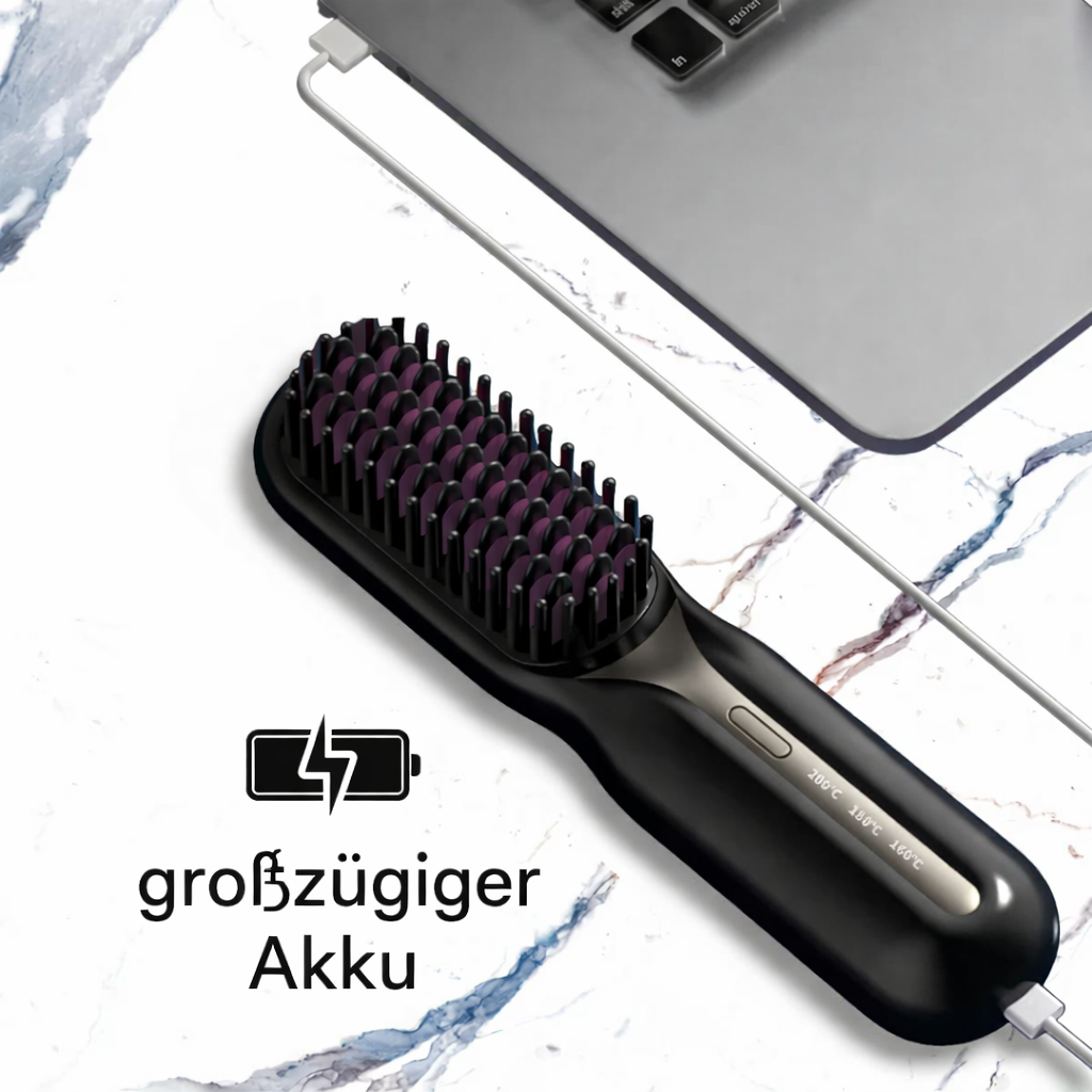 Glätteisen | Kabellose Glättbürste | Schnelles Styling & Glänzendes Haar | IonFlex Styler