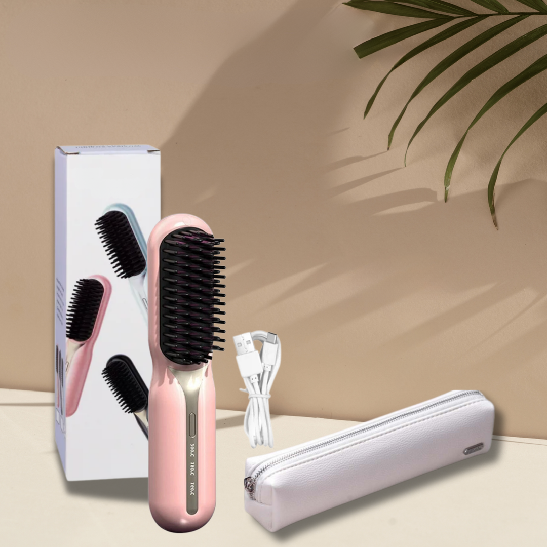 Glätteisen | Kabellose Glättbürste | Schnelles Styling & Glänzendes Haar | IonFlex Styler