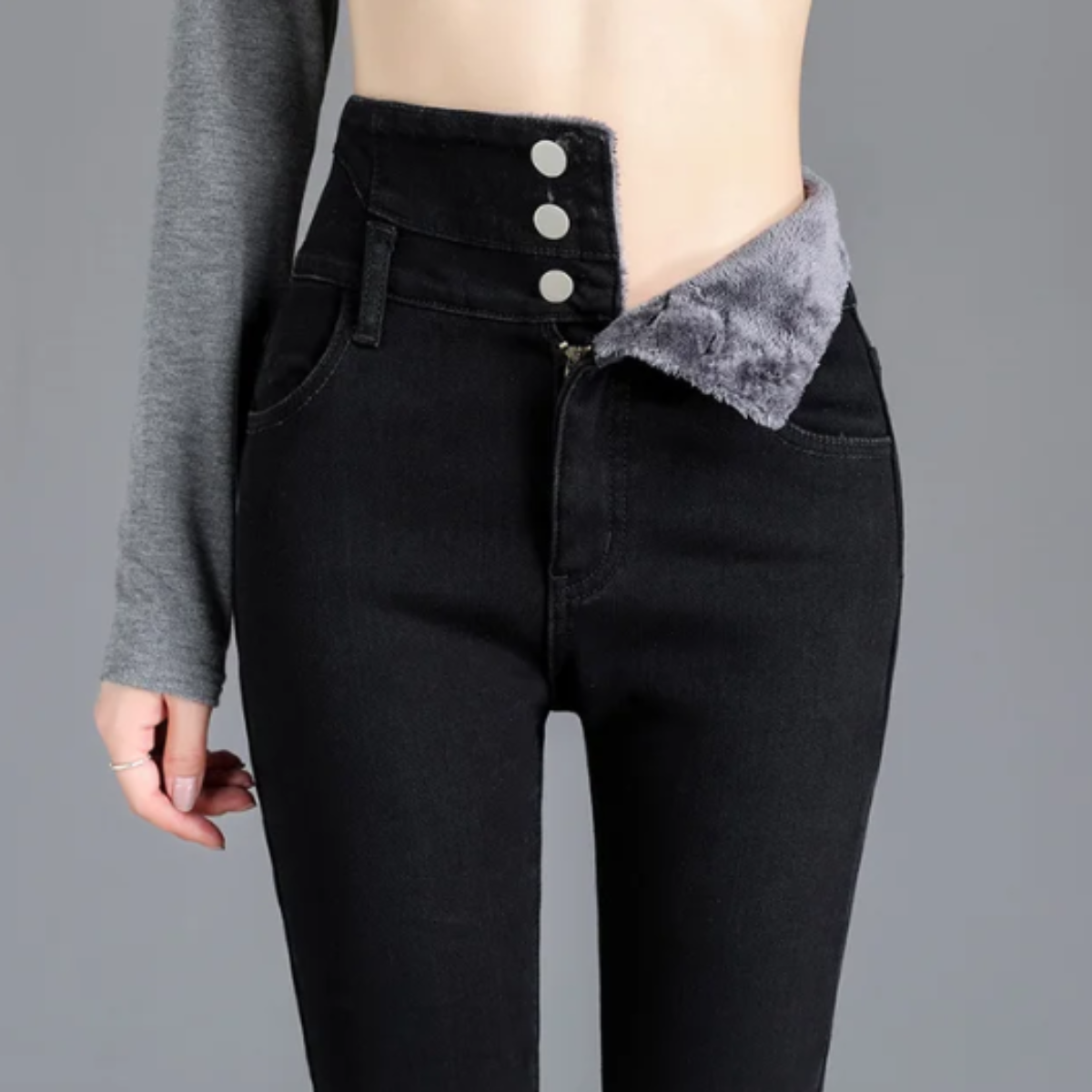 Grace - Vlies-Skinny-Jeans