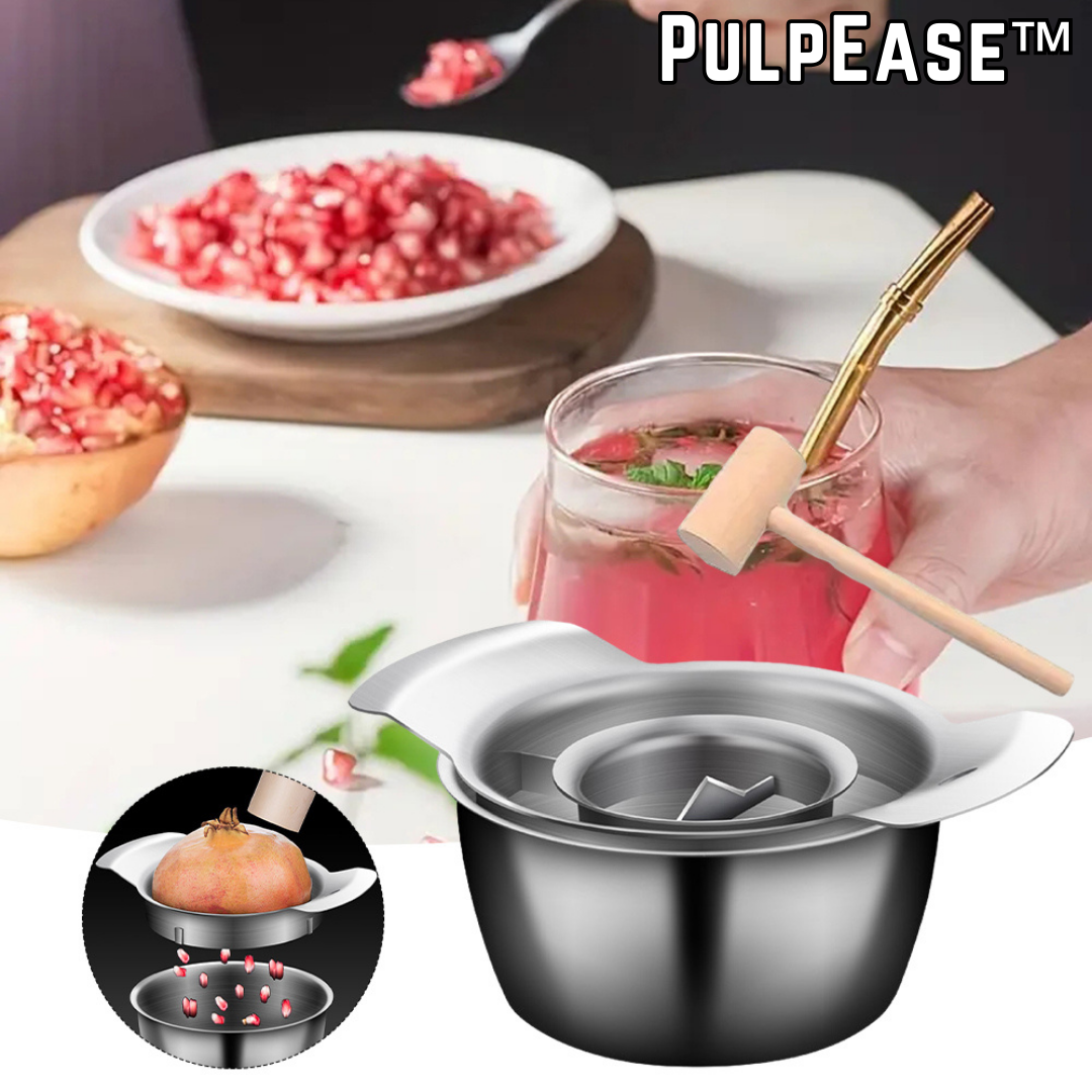 Granatapfel | Entkerner Set | Sauber ohne Kleckern | PulpEase