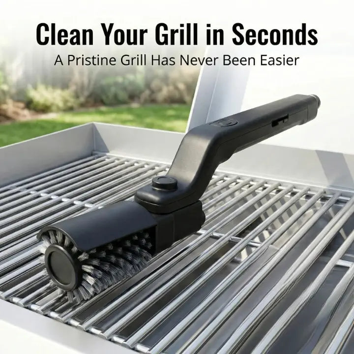 Grillbürste mit Drehkopf | Schnelle Grillreinigung | Sichere Borsten | GrillPro