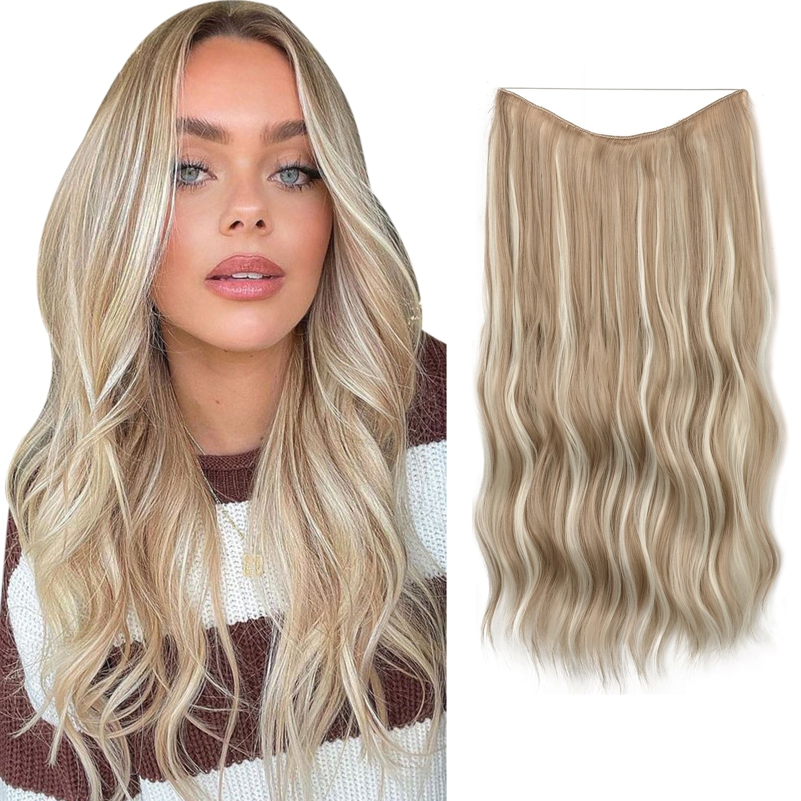 Haar Perücke | Sofort Mehr Volumen | Unsichtbare Halo Extensions | GlamSchleier