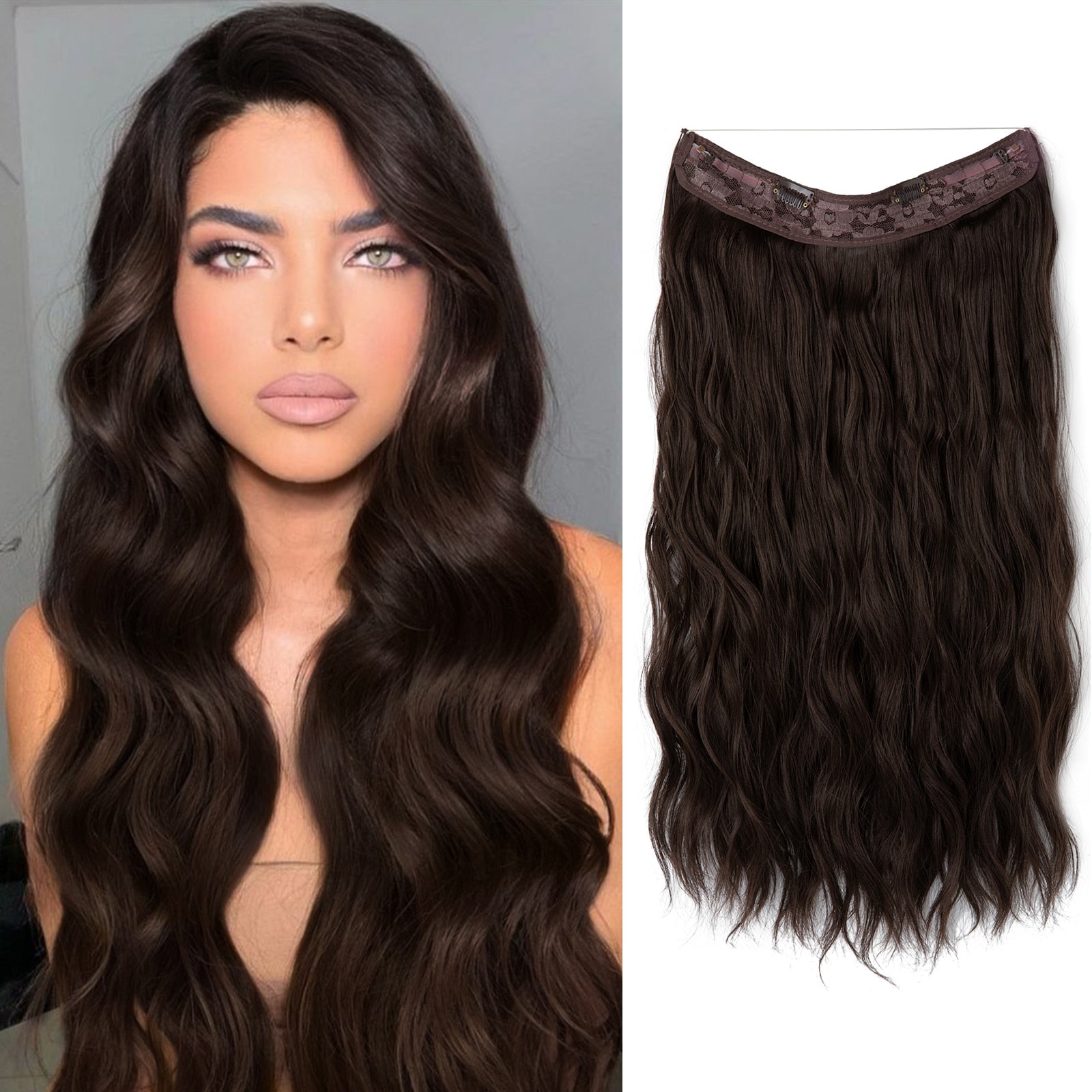 Haar Perücke | Sofort Mehr Volumen | Unsichtbare Halo Extensions | GlamSchleier