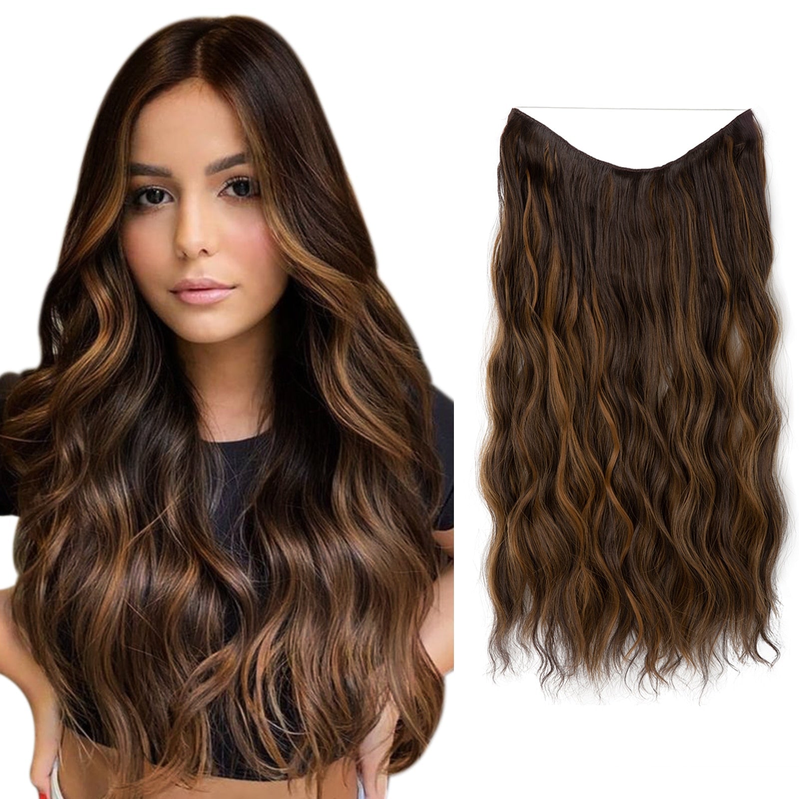 Haar Perücke | Sofort Mehr Volumen | Unsichtbare Halo Extensions | GlamSchleier