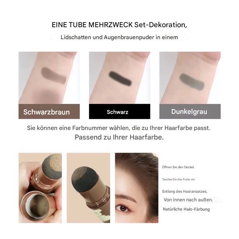 Haarfarbe | Haaransatz Puder | Natürliche Abdeckung | HairCover