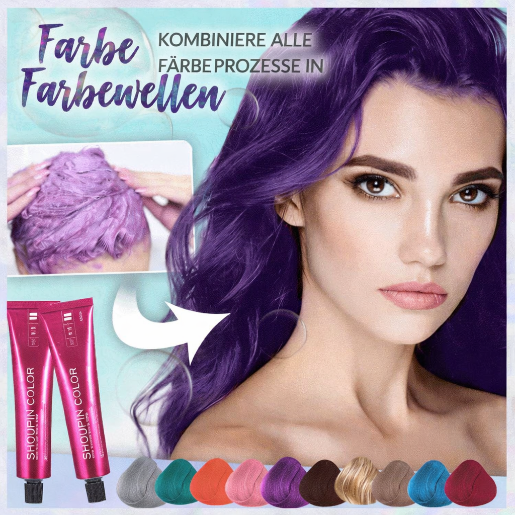 Haarfarbe | Pflegende Farbcreme ohne Bleichen | Glanz und Feuchtigkeitspflege | ShineHair