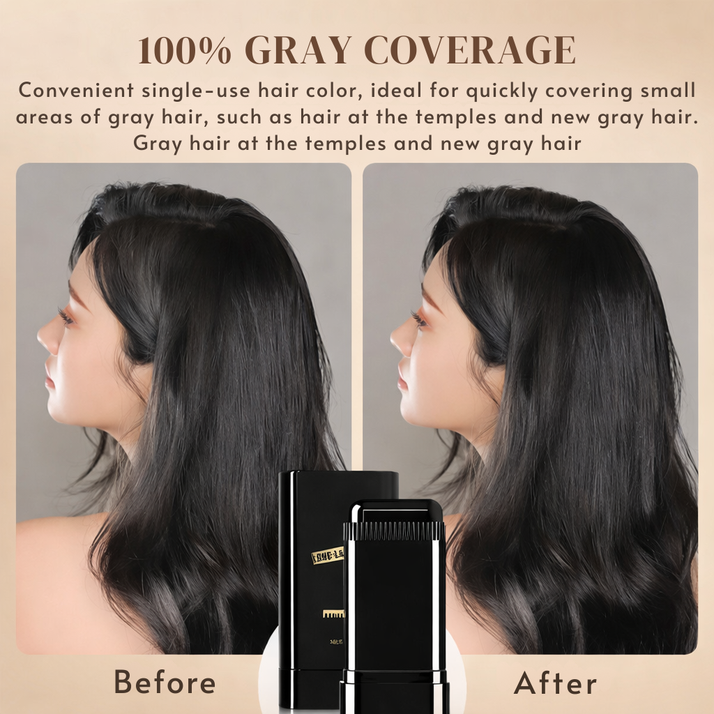 Haarfarben | Sofortige Grauhaar Abdeckung | Präziser Haaransatz Touch-Up Stick | AnsatzFix